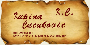 Kupina Čučuković vizit kartica